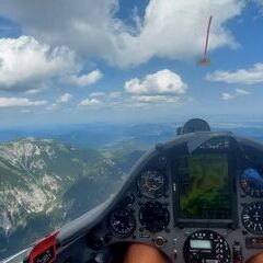 Flugwegposition um 12:19:39: Aufgenommen in der Nähe von Gemeinde Reichenau an der Rax, Österreich in 2143 Meter
